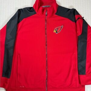 Arizona Cardinals Nike Red On-Field Full Zip Jacket Mens Size XXL